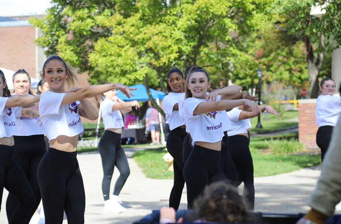 Danceline performs at the Octagon Fair